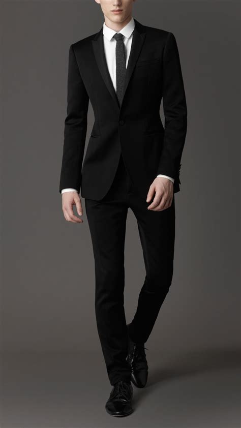 burberry slim fit suit